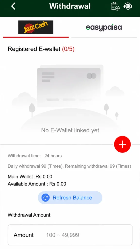 7e777 withdrawal